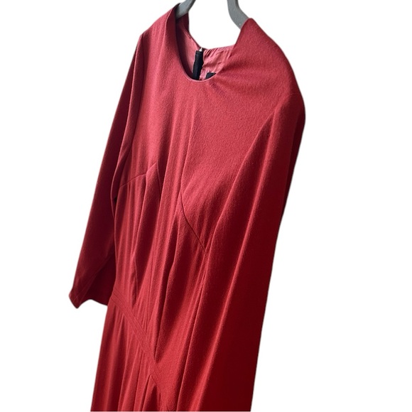 Boss by Hugo Boss Elbise Red Sheath Dress. Size 4 - Picture 4 of 8